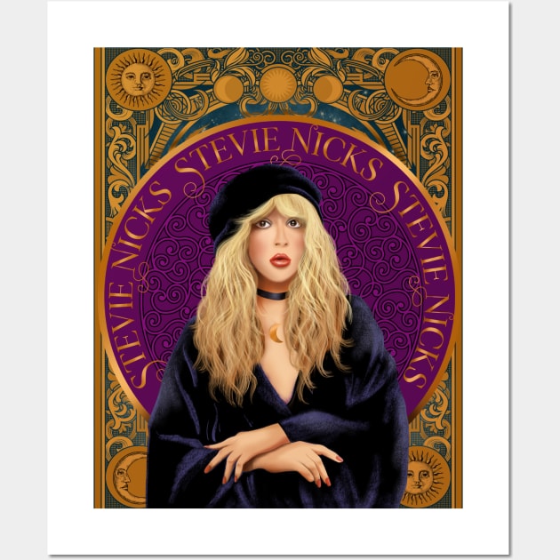 Stevie Nicks Celestial Tarot High Priestess Wall Art by LittleBunnySunshine